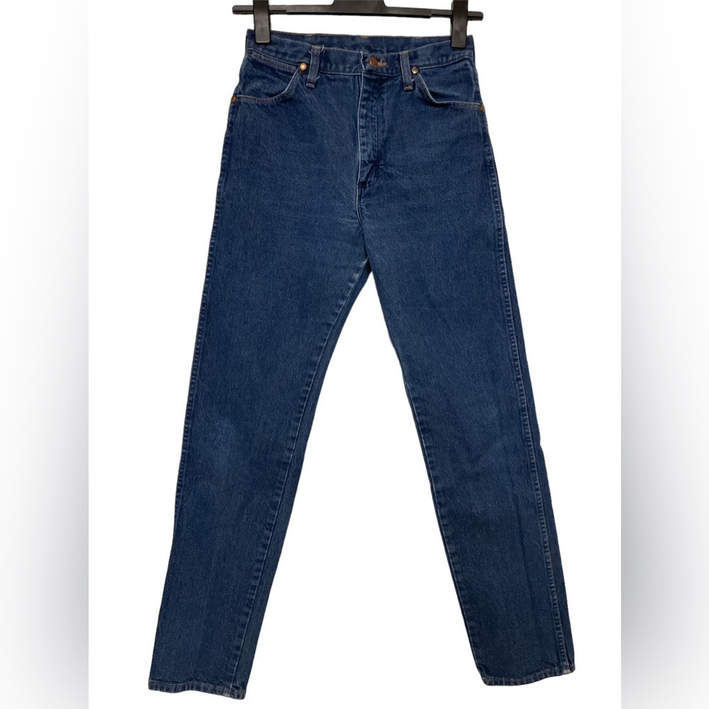 Vintage, Wrangler, Dark Blue Denim Jeans, Size 11x34